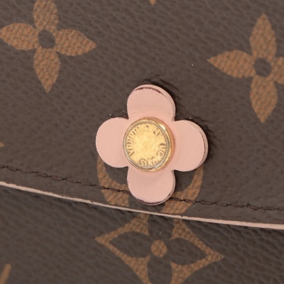 Louis Vuitton Monogram Bloom Flower Portefeuille Emilile Wallet Pink - Picture 10 of 10